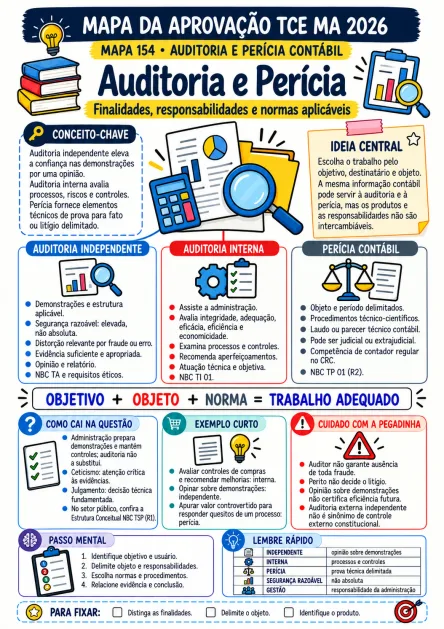 Composição ilustrativa de uso: Auditoria e Perícia Contábil